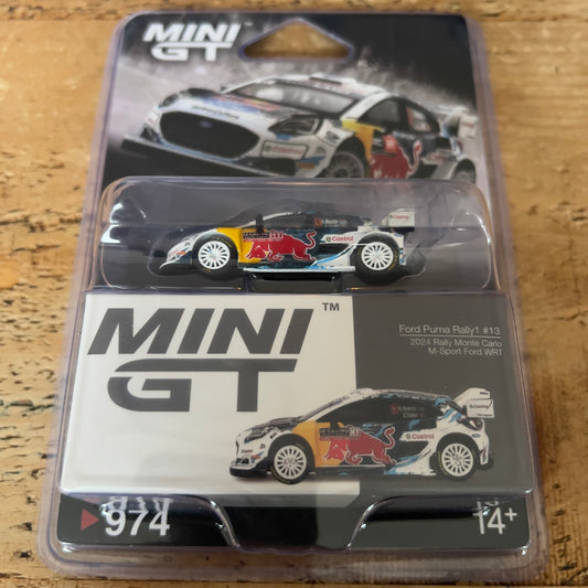 Mini GT Ford Puma Rally1 2024 Rally Monte Carlo #974 Blister