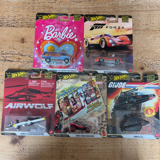 Hot Wheels Premium Pop Culture Full Set Of 5