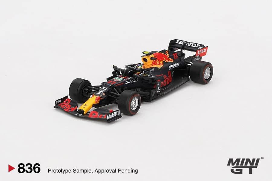 Mini GT Red Bull RB16B 2021 Azerbaijan GP Winner Sergio Perez #836