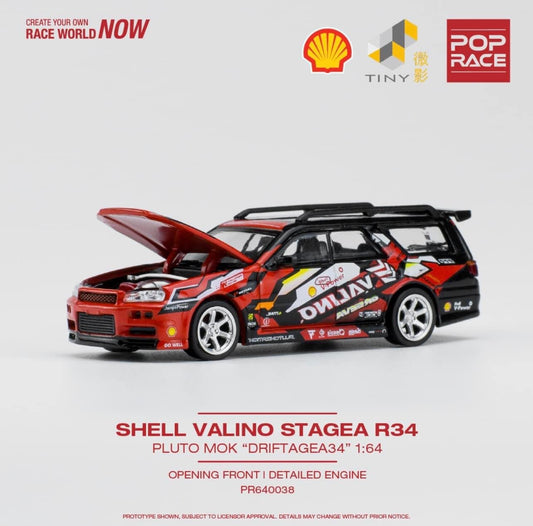 Pop Race Nissan Stagea R34 Shell Valino