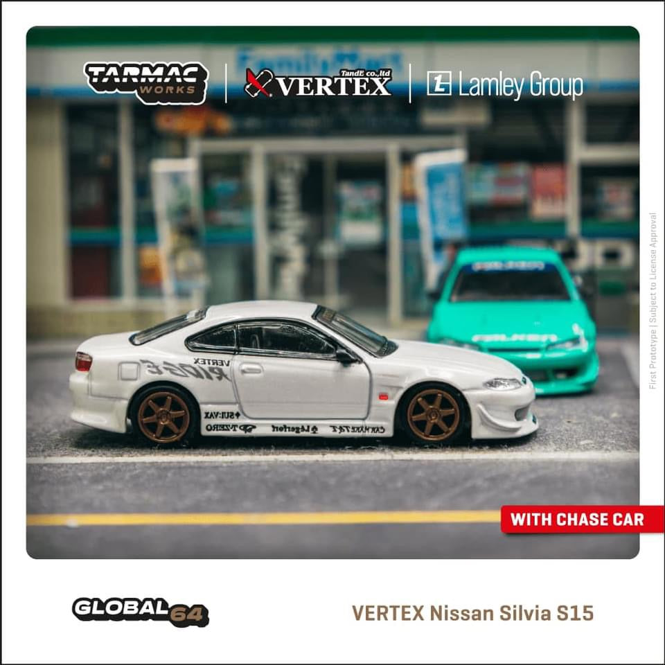 Tarmac Works Vertex Nissan Silvia S15 White