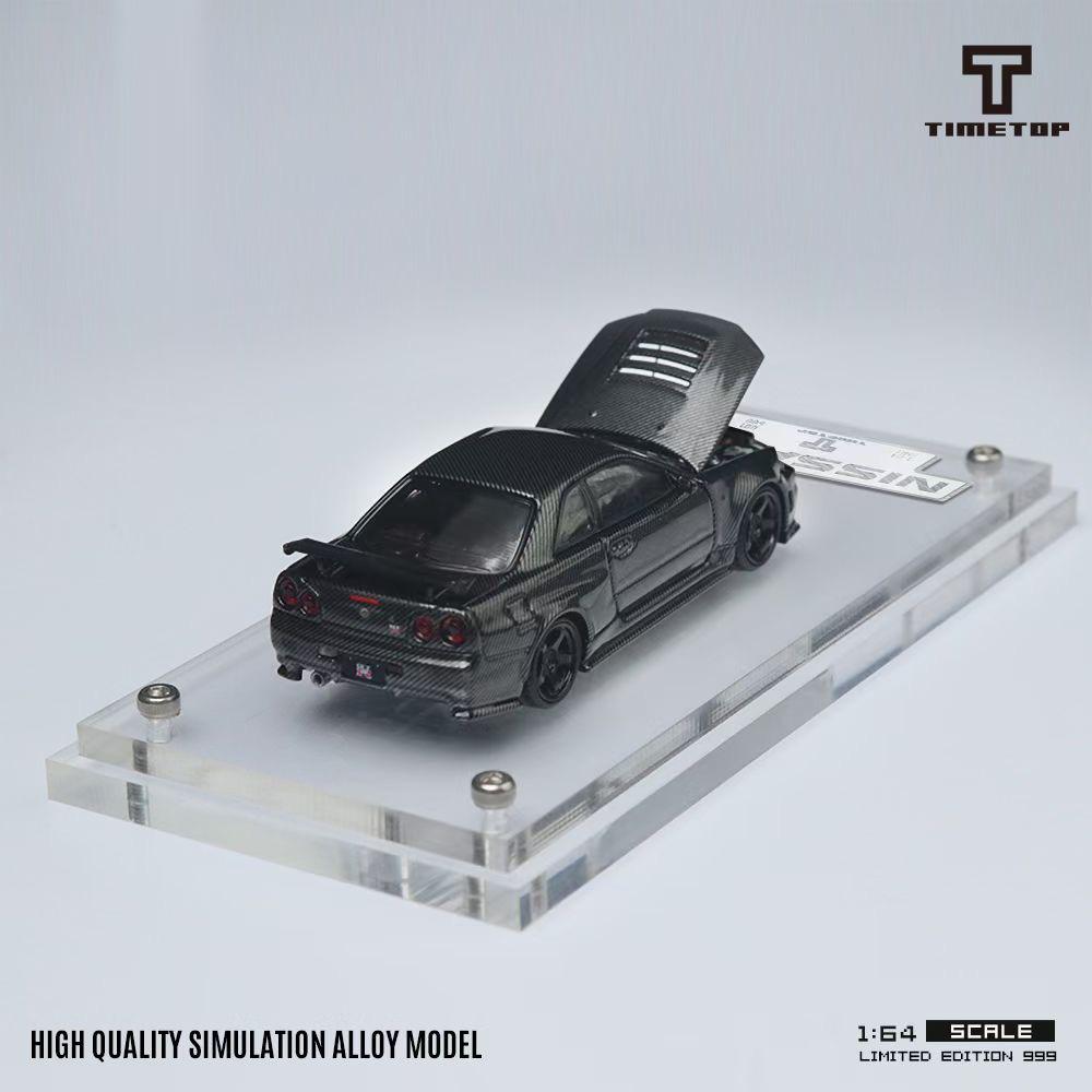 Time Top Model Nissan Skyline R34 GTR Carbon Fibre