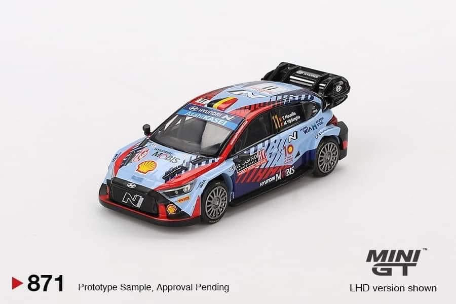 Mini GT Hyundai i20 N Rally Hybrid 2024 Rally Monte Carlo Winner #871