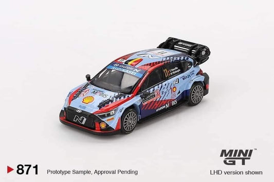 Mini GT Hyundai i20 N Rally Hybrid 2024 Rally Monte Carlo Winner #871