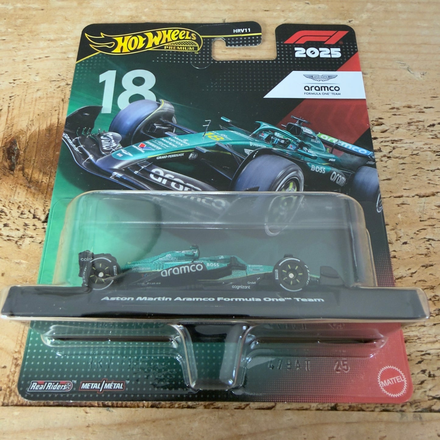 Hot Wheels Premium Formula 1 Aston Martin Aramco #18 Lance Stroll