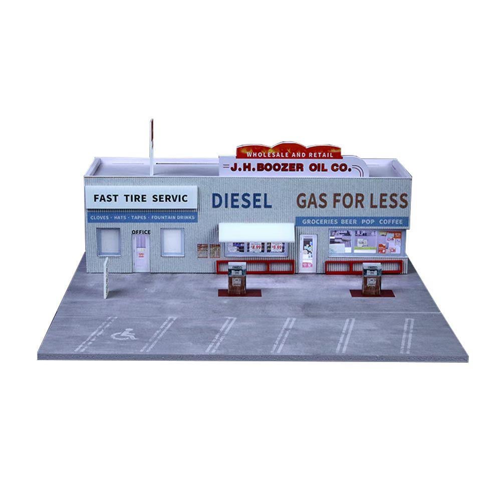 MoreArt Diorama American Gas Station