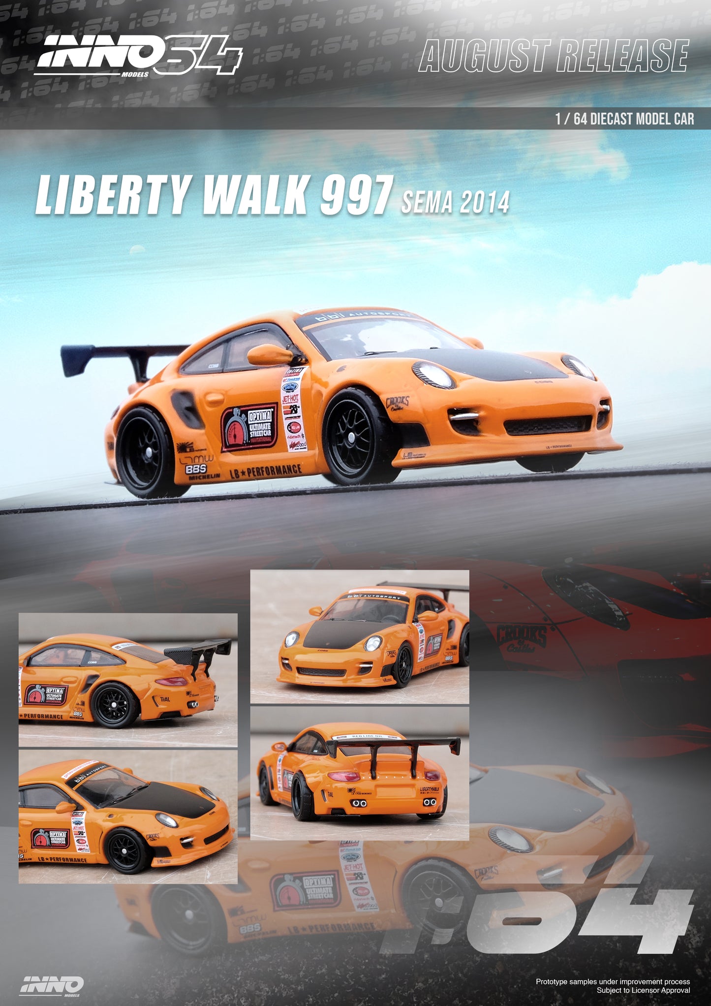 Inno64 Porsche 997 Liberty Walk Sema 2014