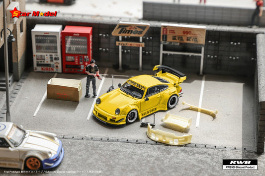 Star Model Porsche 930 GT RWB Valkyrie With Accesories