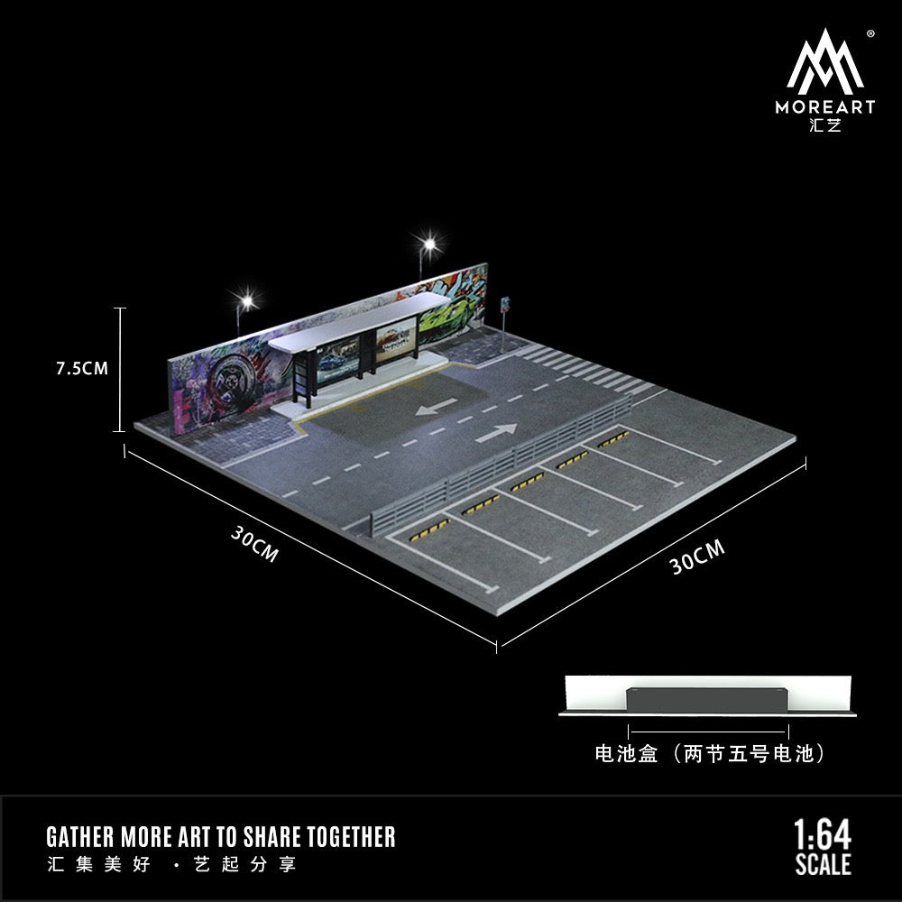 MoreArt Diorama Bus Station