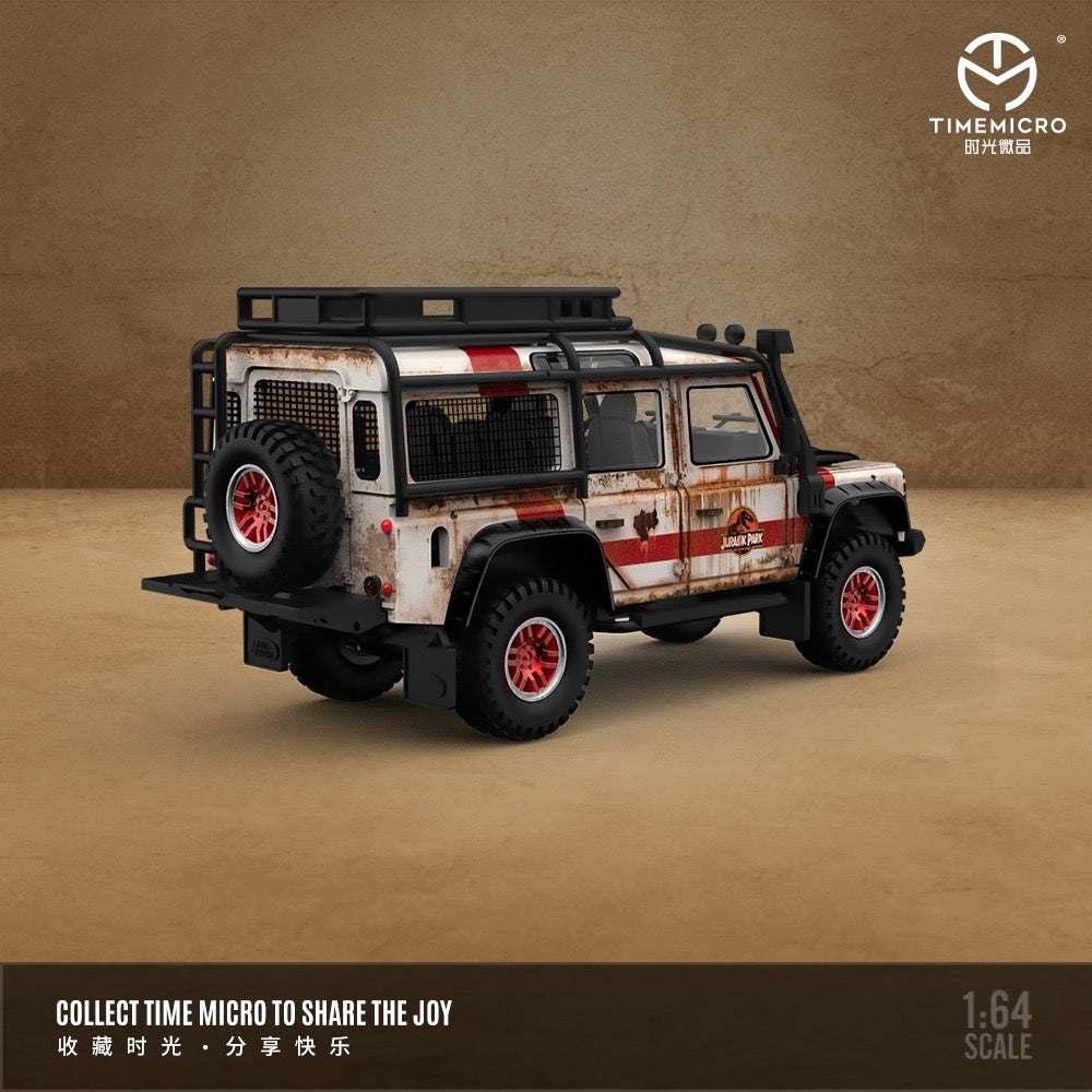 Time Micro Jurassic Park Land Rover Defender And Figures Set