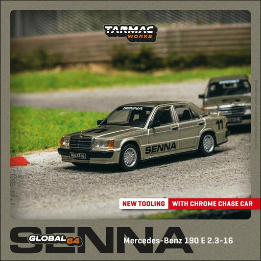 Tarmac Works Aryton Senna Mercedes Benz 190E 2.3-16