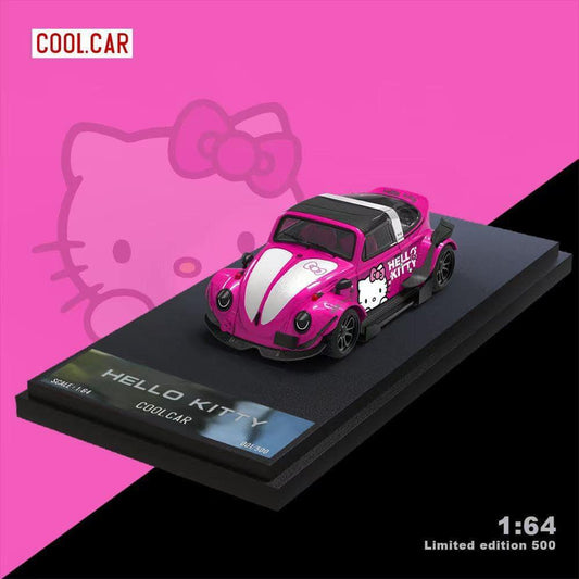 Cool Car Volkswagen Beetle RWB Hello Kitty Dark Pink