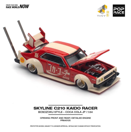 Pop Race Nissan Skyline C210 Kaido Racer Coca Cola