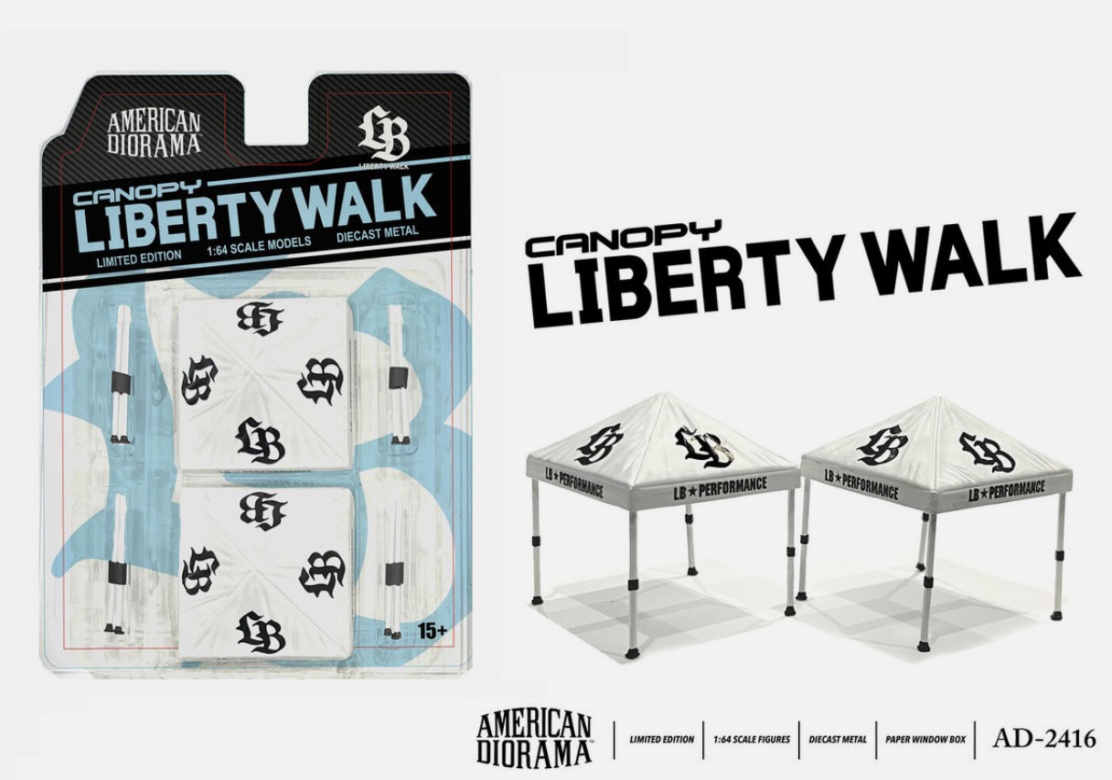 American Diorama Liberty Walk Tent Canopy 2 Pack