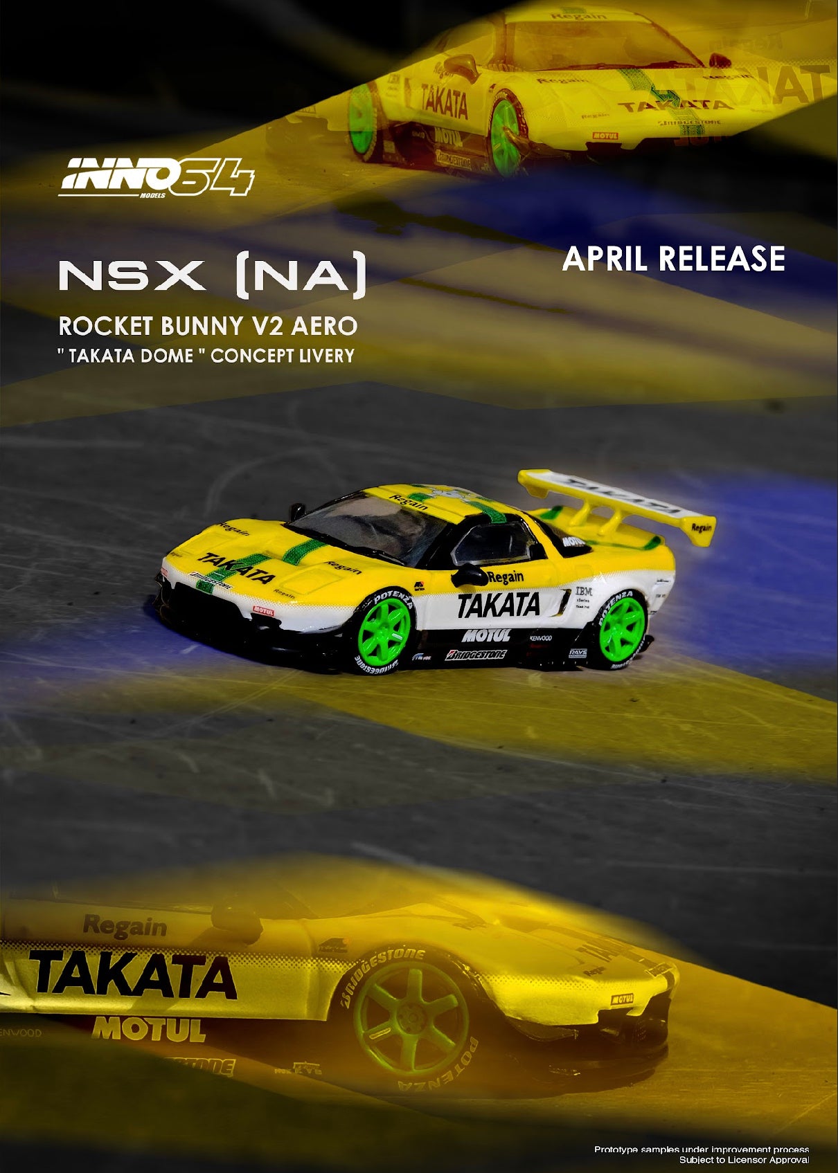 Inno64 Honda NSX Takata Rocket Bunny