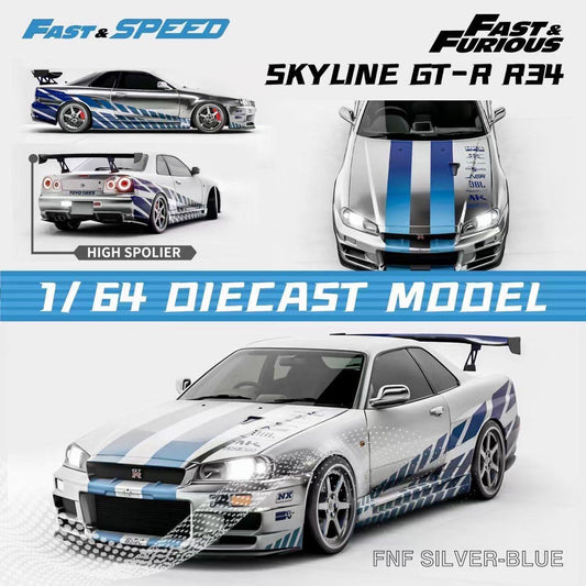 Fast & Speed Fast & Furious Nissan Skyline R34 GTR
