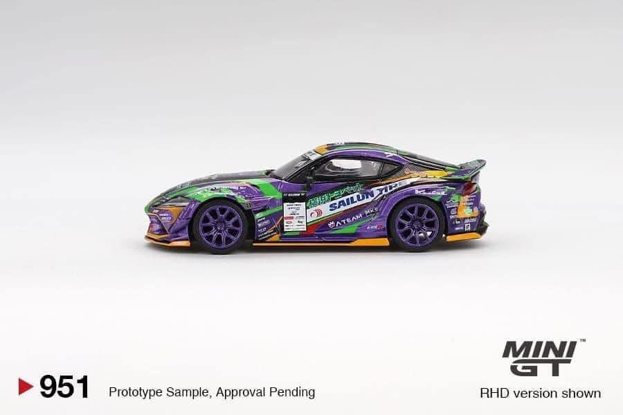 Mini GT Toyota GR Supra KUHL 2021 D1Gp Evangelion Racing #951