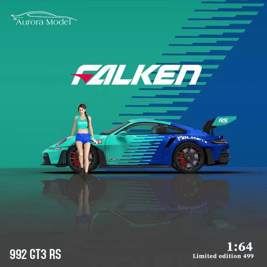 Aurora Model Porsche 992 GT3RS Falken With Figure