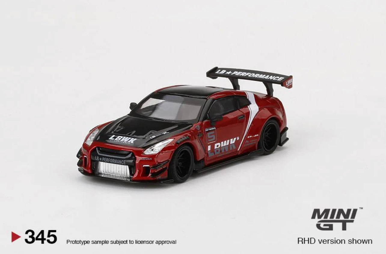 Mini GT Nissan R35 GTR LB Works Red #345