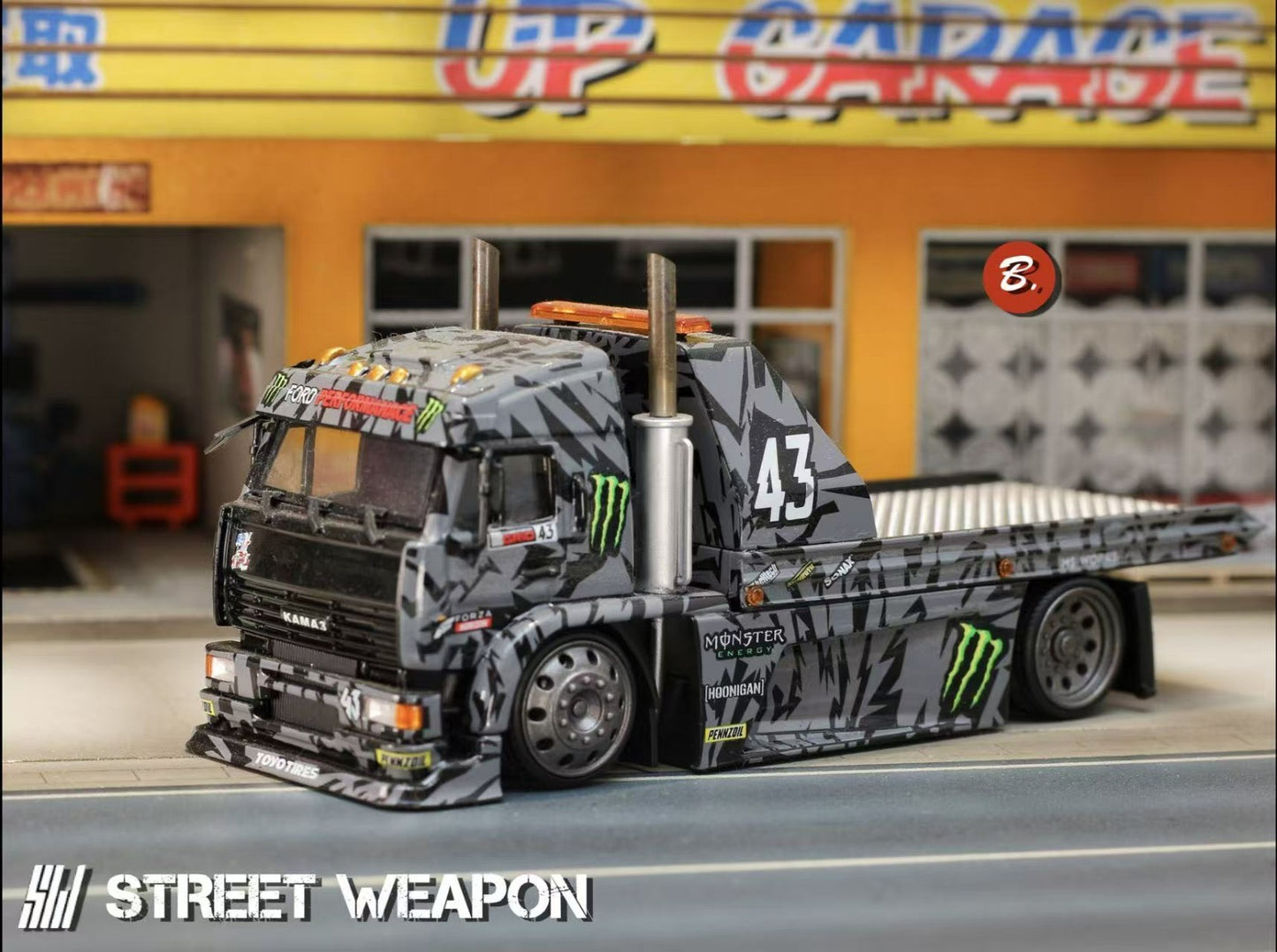 Street Warrior Ken Block Kamaz Flatbed Truck