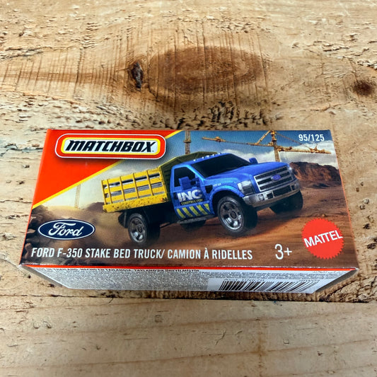 Matchbox Power Grabs Ford F350 Stake Bed Truck