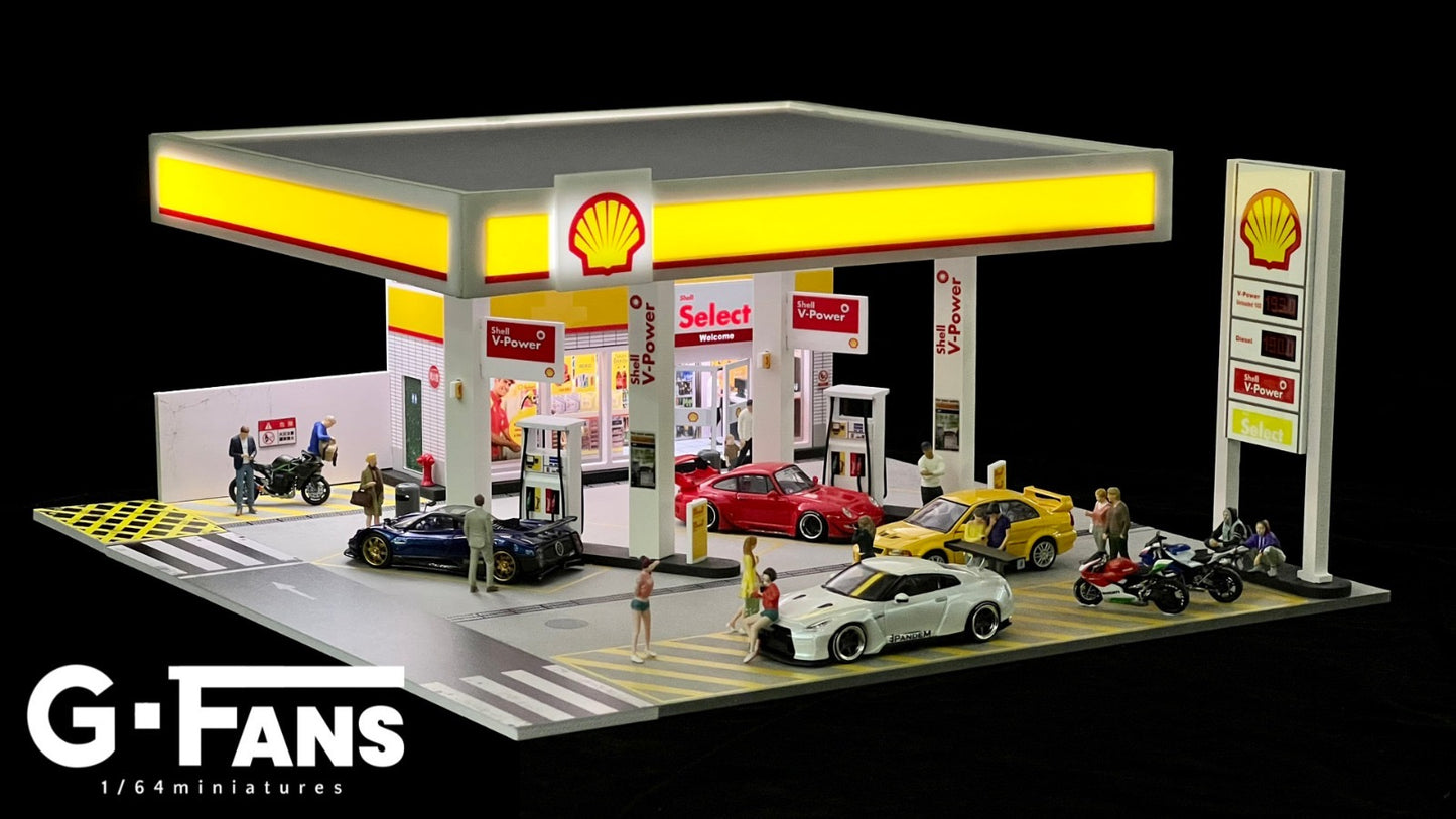 G Fans Diorama Shell Petrol Station