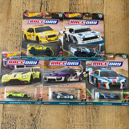 Hot Wheels Premium Race Day Full Set Of 5