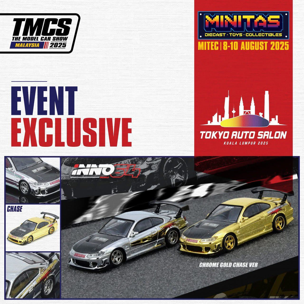 Inno64 Tokyo Auto Salon 2025 Top Secret Nissan Silvia S15
