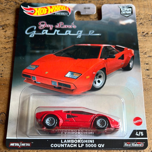 Hot Wheels Premium Jay Lenos Garage Lamborghini Countach LP5000