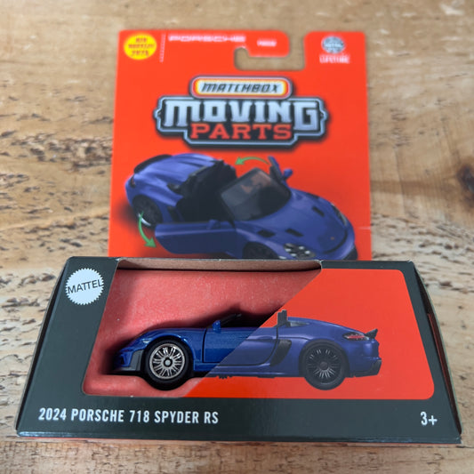 Matchbox Moving Parts 2024 Porsche 718 Spyder RS