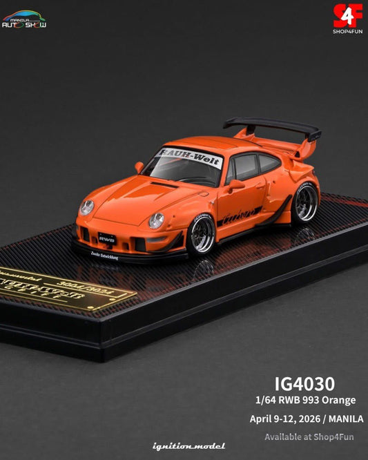 Ignition Model Event Exclusive Porsche 993 RWB Orange Metallic