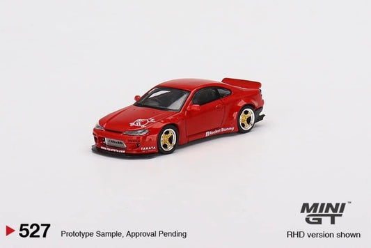 Mini GT Nissan Silvia S15 Rocket Bunny Red #527