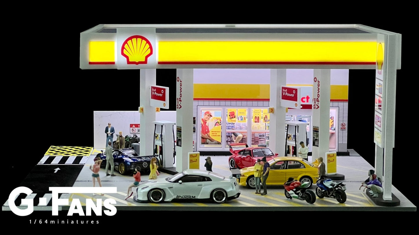 G Fans Diorama Shell Petrol Station