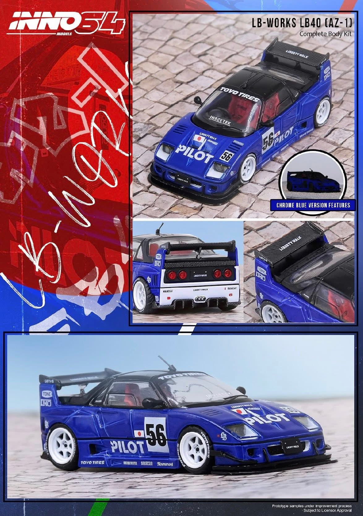 Inno64 Mazda AZ-1 Liberty Walk LB40 Pilot
