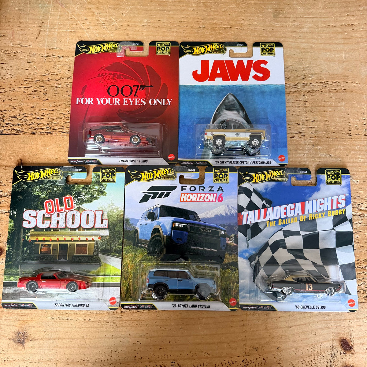 Hot Wheels Premium Pop Culture Full Set Of 5