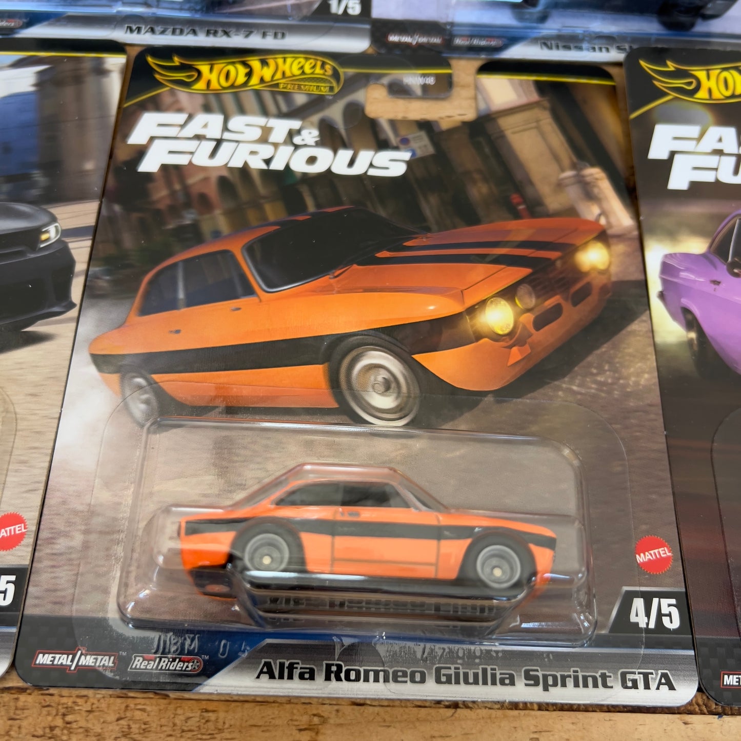 Hot Wheels Premium Fast & Furious Set Of 5