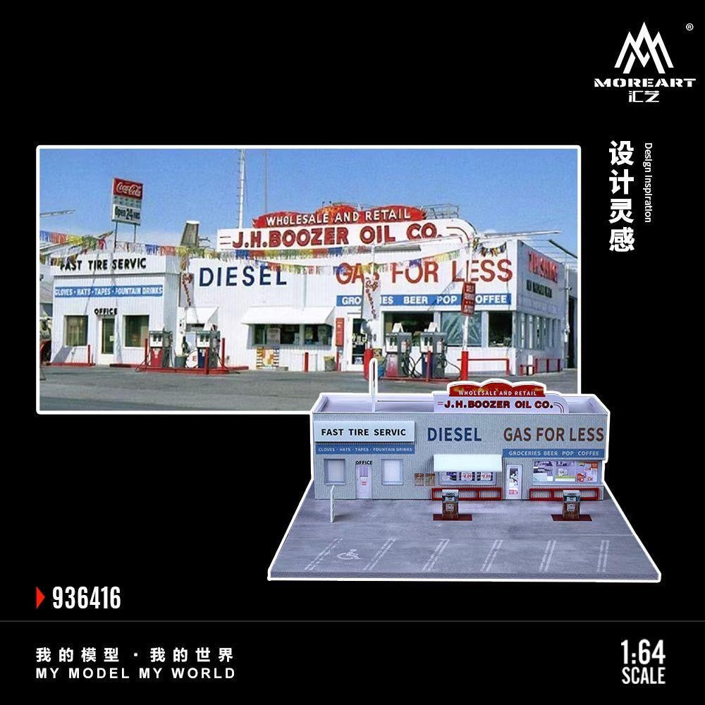 MoreArt Diorama American Gas Station