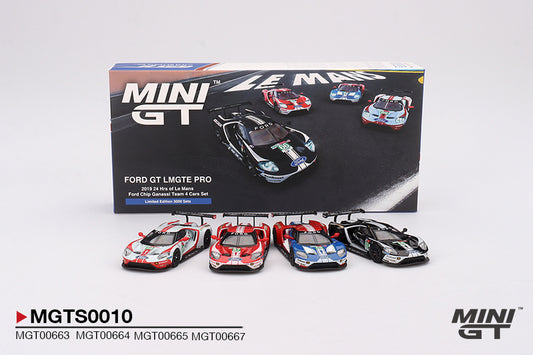 Mini GT Ford GT LMGTE Pro 2024 Hours Of Le Mans 4 Car Set