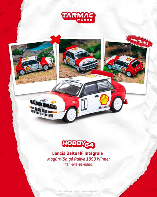 Tarmac Works Lancia Delta HF Integrale Mogurt Salgo Rallye 1993 Winner