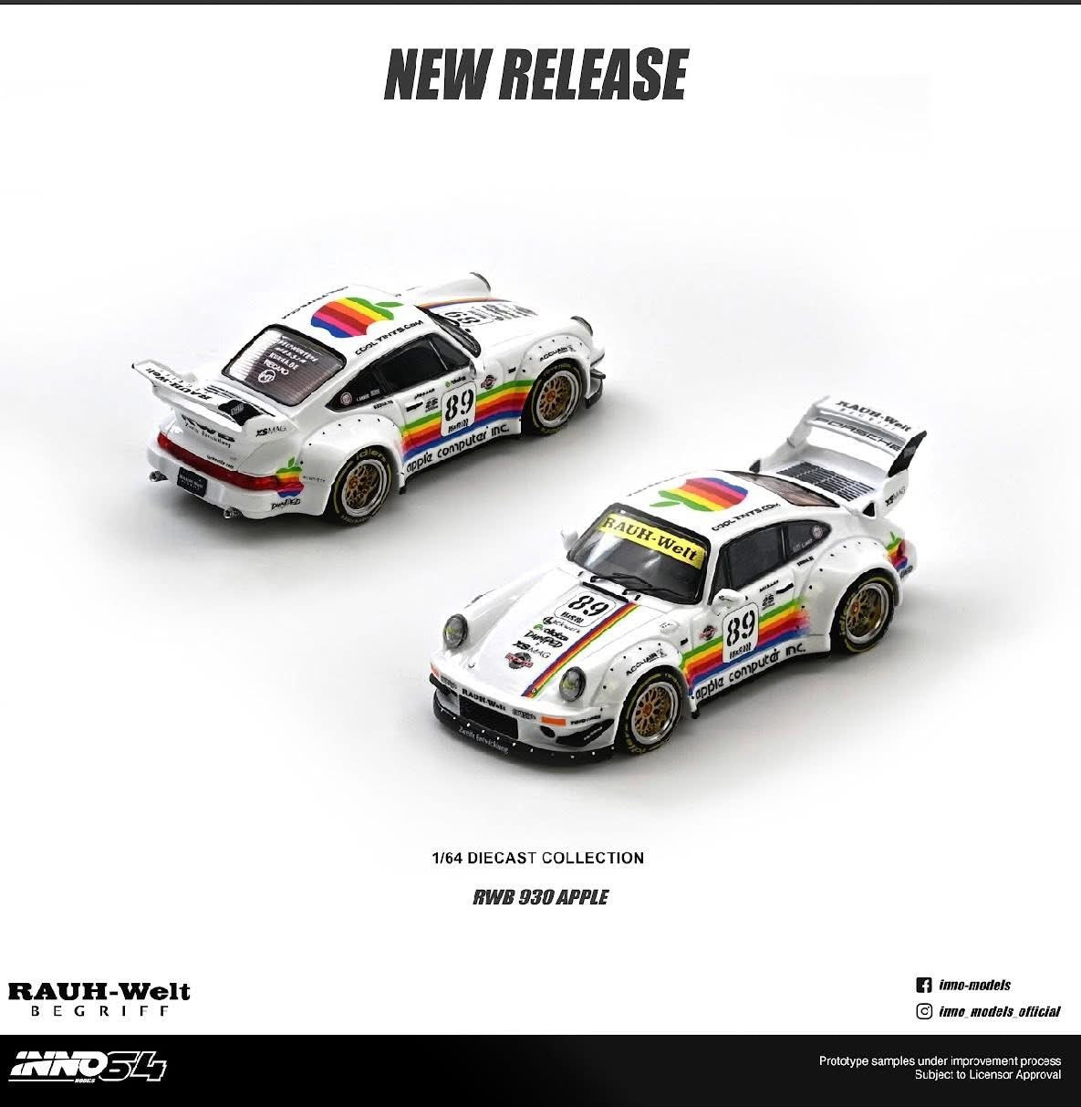 Inno64 Porsche 930 RWB Apple Livery
