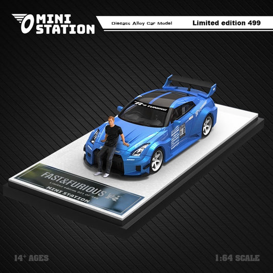 Mini Station Nissan R35 GTR Fast & Furious With Figure