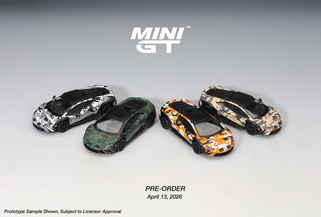Mini GT Lamborghini Huracan Sterrato All Terrain Set Of 4 MGTS0026