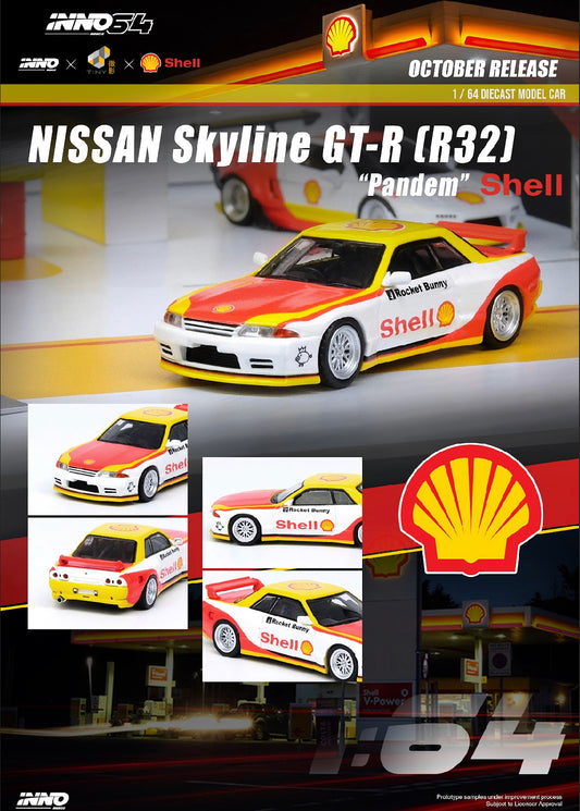 Inno64 x Tiny Shell Nissan Skyline R32 GTR Pandem Rocket Bunny