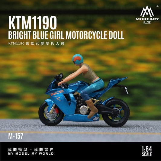 MoreArt KTM1190 & Blue Motorcycle Figure