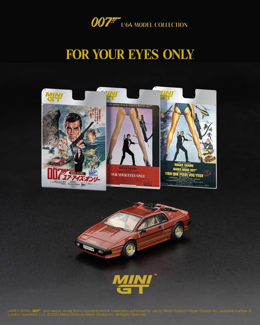Mini GT James Bond 007 For Your Eyes Only Lotus Espirit Turbo #912