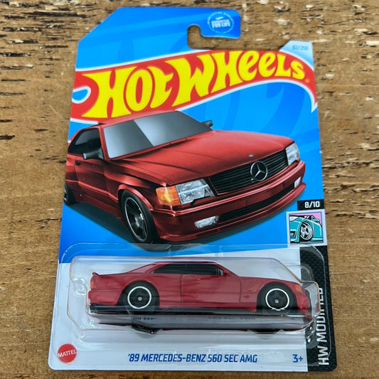 Hot Wheels Mainline US Card 89’ Mercedes Benz 560 SEC AMG