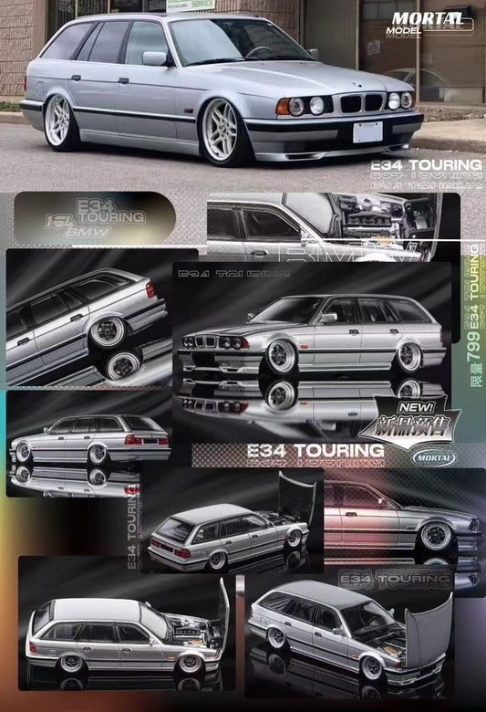 Mortal Models BMW E34 Touring Silver Modified