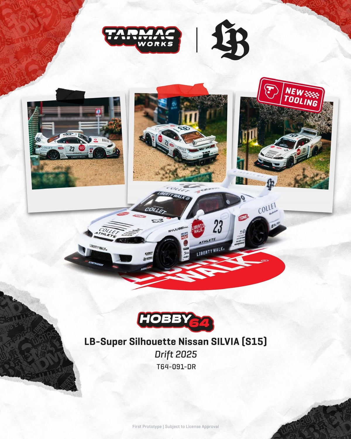 Tarmac Works LB Super Silhouette Nissan Silvia S15 Drift 2025