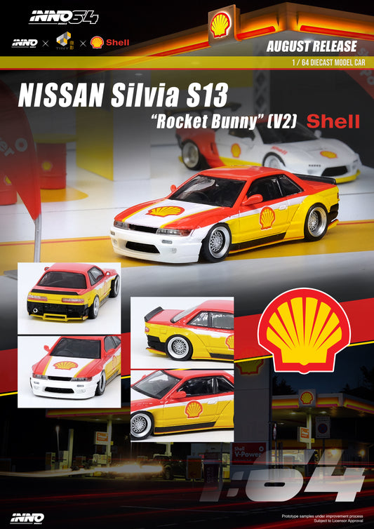Inno64 x Tiny Shell Nissan Silvia S13 Rocket Bunny V2