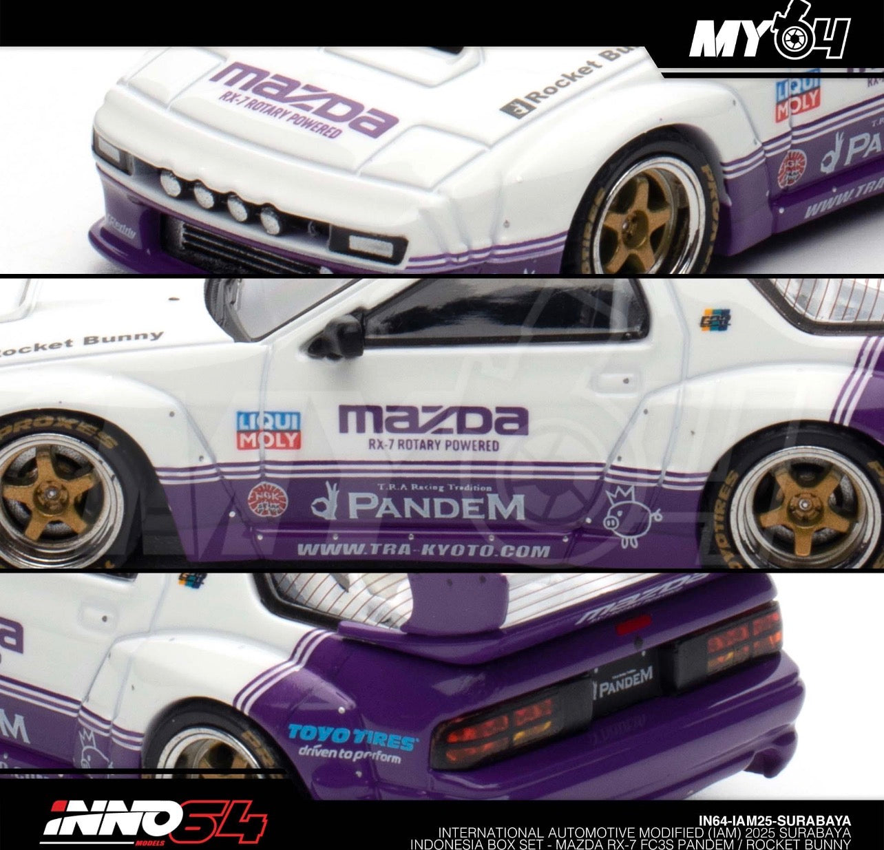 Inno64 Event Exclusive Mazda RX7 FC3S Pandem / Rocket Bunny